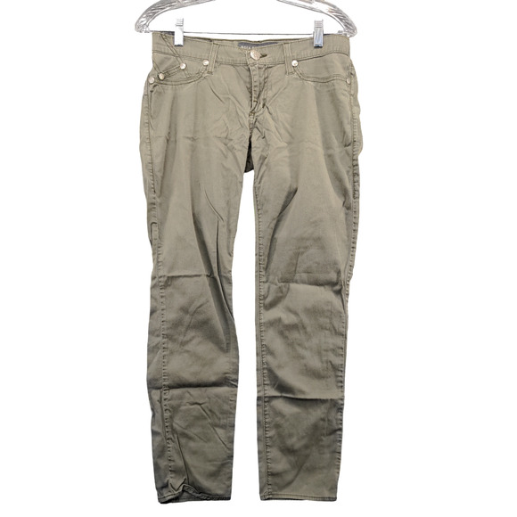 Rock & Republic Pants - Rock & Republic Womens Embry Straight Leg Pants Army Green Size 28x29 5-Pocket